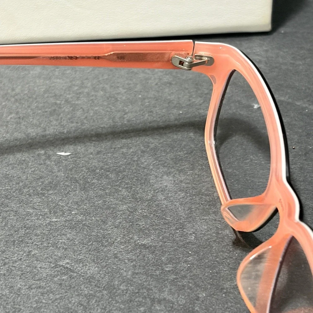 Jill Stuart Brown Pink Rectangular Eyeglasses JS601632-2 with Case